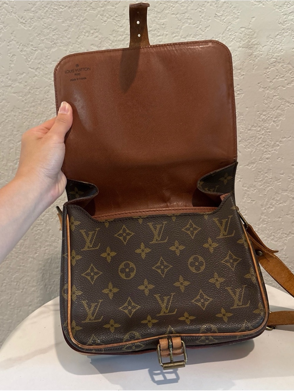 Louis Vuitton MM Brown Monogram Cartouchiere Shoulder Bag - Picture 3 of 14